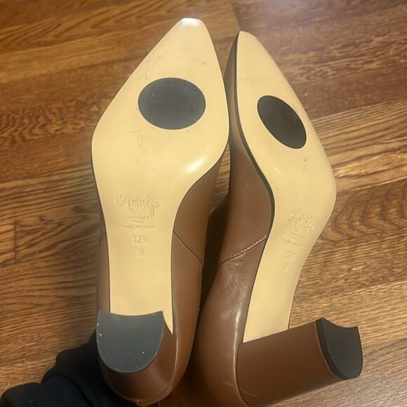 Amalfi by Rangoni Isole Womens Sz 12.5 Brown Leather Chelsea Ankle Bootie - Picture 8 of 10